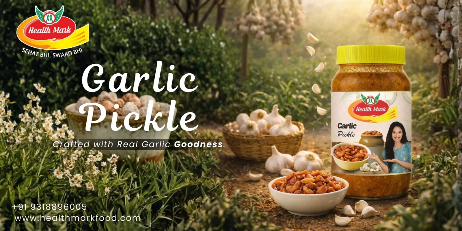 Best Garlic Pickles Authentic Taste and Premium Quality by Health Mark