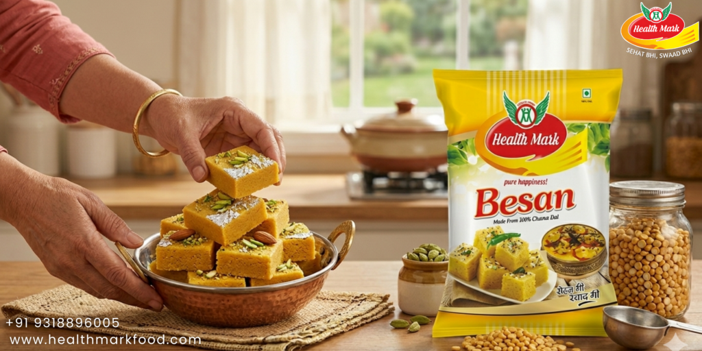 Soft Besan Barfi Recipe | Halwai Style at Home
