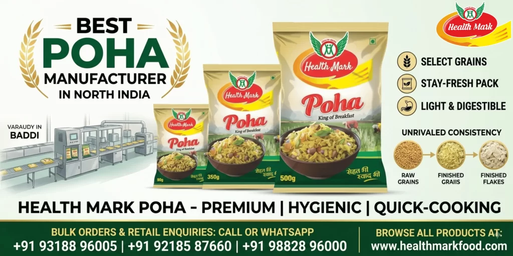 Best Poha Manufacturer in North India HealthMark Poha