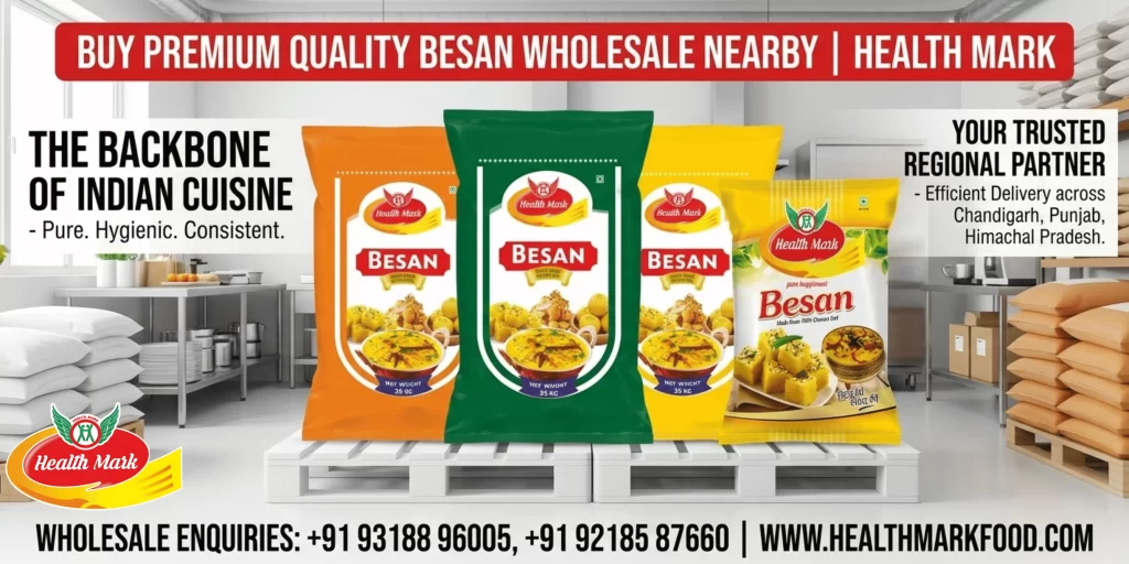 Buy Premium Quality Besan Wholesale Nearby Health Mark